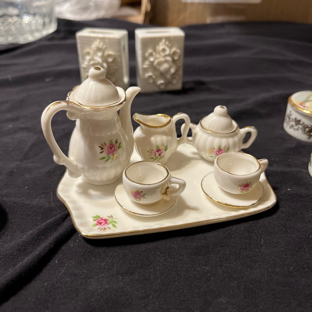 Floral Miniature Tea Set